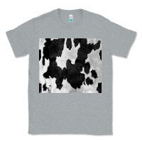 Heather Grey Black White Cowhide Tumbler Classic Tee - CowCowDesign