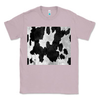 Lilac Black White Cowhide Tumbler Classic Tee - CowCowDesign