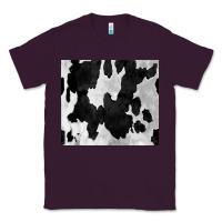 Plum Black White Cowhide Tumbler Classic Tee - CowCowDesign