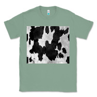 Sage Black White Cowhide Tumbler Classic Tee - CowCowDesign