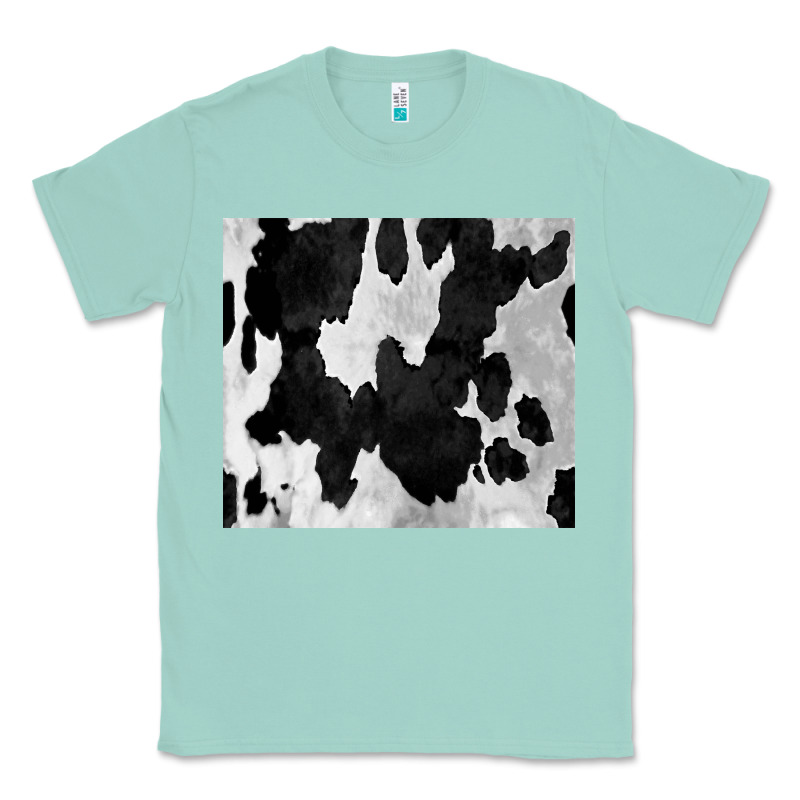 Black White Cowhide Tumbler Classic Tee by CowCowDesign | Teevron
