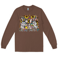 Chestnut Happy Easter Long Sleeve Tee - CowhideDigitalArt