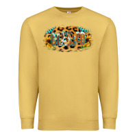 Antique Gold Blessed Sunflower Gemstone Premium Sweatshirt - RanaPortraitStore