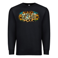 Black Blessed Sunflower Gemstone Premium Sweatshirt - RanaPortraitStore