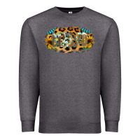 Charcoal Heather Blessed Sunflower Gemstone Premium Sweatshirt - RanaPortraitStore