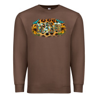 Chestnut Blessed Sunflower Gemstone Premium Sweatshirt - RanaPortraitStore
