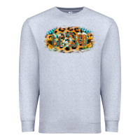 Heather Grey Blessed Sunflower Gemstone Premium Sweatshirt - RanaPortraitStore