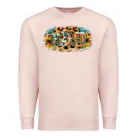 Pale Pink Blessed Sunflower Gemstone Premium Sweatshirt - RanaPortraitStore