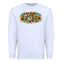 White Blessed Sunflower Gemstone Premium Sweatshirt - RanaPortraitStore