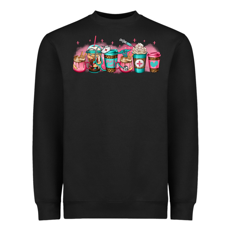 Nurse Fuel Coffee Cup Heavyweight Sweatshirt by Jasminsmagicworld | Teevron