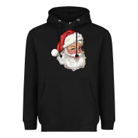 Black Santa Claus Heavyweight Hoodie - RanaPortraitStore