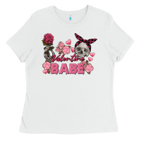 White Valentine Babe Valentine's Day Skull Ladies Tee - FaDigitalArtStudio