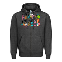 Charcoal Heather Every Bunnys Favorite Nurse Zipper Hoodie - RanaPortraitStore