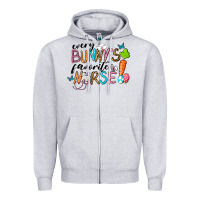 Heather Grey Every Bunnys Favorite Nurse Zipper Hoodie - RanaPortraitStore