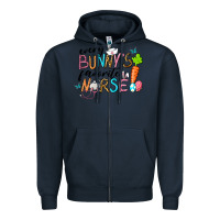 Navy Every Bunnys Favorite Nurse Zipper Hoodie - RanaPortraitStore