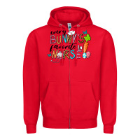 Red Every Bunnys Favorite Nurse Zipper Hoodie - RanaPortraitStore