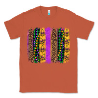 Mardi Gras Fleur De Lis And Beads Brush Stroke Classic Tee | Teevron