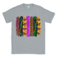 Heather Grey mardi gras fleur de lis and beads brush stroke Classic Tee - Artiststas