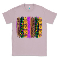 Lilac mardi gras fleur de lis and beads brush stroke Classic Tee - Artiststas