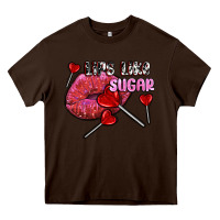 Chocolate Brown lips like sugar olivia Heavy Core Tee - OliviaCreatesArt