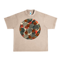 French Oak african fabric pattern round earrings 5 Urban Heavy Tee - BundleAndBundleShop
