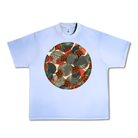 Grape Ice african fabric pattern round earrings 5 Urban Heavy Tee - BundleAndBundleShop