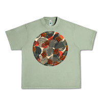 Oil Green african fabric pattern round earrings 5 Urban Heavy Tee - BundleAndBundleShop
