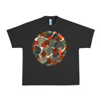 Pigment Black african fabric pattern round earrings 5 Urban Heavy Tee - BundleAndBundleShop
