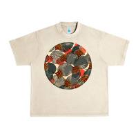 Sandshell african fabric pattern round earrings 5 Urban Heavy Tee - BundleAndBundleShop
