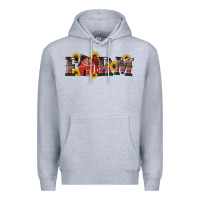 Heather Grey western farm Premium Hoodie - Artiststas