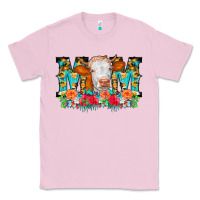 Bubblegum Pink Mom Cow Flowers Classic Tee - CowCowDesign