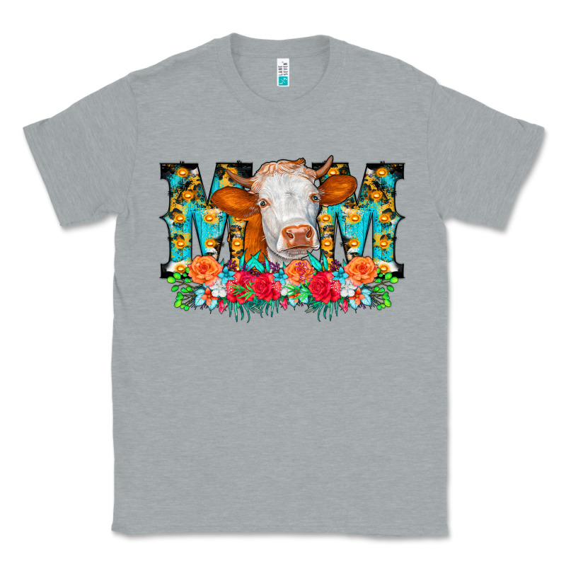 Mom Cow Flowers Classic Tee by CowCowDesign | Teevron
