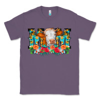 Lavender Mom Cow Flowers Classic Tee - CowCowDesign
