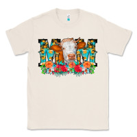 Natural Mom Cow Flowers Classic Tee - CowCowDesign