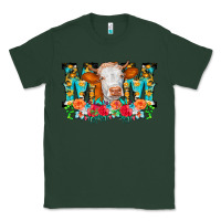 Sports Green Mom Cow Flowers Classic Tee - CowCowDesign
