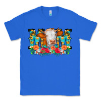 True Royal Mom Cow Flowers Classic Tee - CowCowDesign
