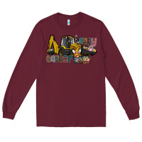 Burgundy Happy Easter Long Sleeve Tee - CowhideDigitalArt