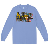 Colony Blue Happy Easter Long Sleeve Tee - CowhideDigitalArt