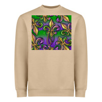 Mushroom Mardi Gras Fleur De Lis Heavyweight Sweatshirt - RanaPortraitStore