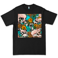Black american yorkshire pig seamless pattern Premium Tee - FaDigitalArtStudio