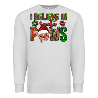 Dove Grey i believe in santa paws chihuahuha Premium Sweatshirt - Jasminsmagicworld