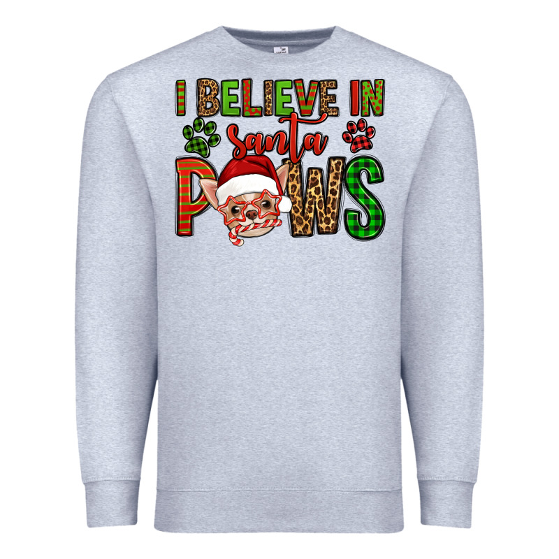 I Believe In Santa Paws Chihuahuha Premium Sweatshirt by Jasminsmagicworld | Teevron