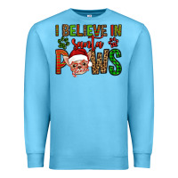 Ocean Blue i believe in santa paws chihuahuha Premium Sweatshirt - Jasminsmagicworld