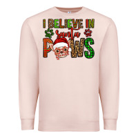 Pale Pink i believe in santa paws chihuahuha Premium Sweatshirt - Jasminsmagicworld