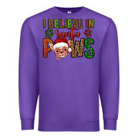 Purple i believe in santa paws chihuahuha Premium Sweatshirt - Jasminsmagicworld