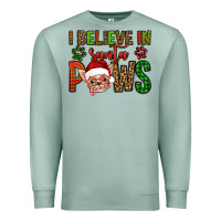 Seafoam i believe in santa paws chihuahuha Premium Sweatshirt - Jasminsmagicworld