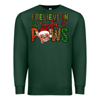 Sports Green i believe in santa paws chihuahuha Premium Sweatshirt - Jasminsmagicworld