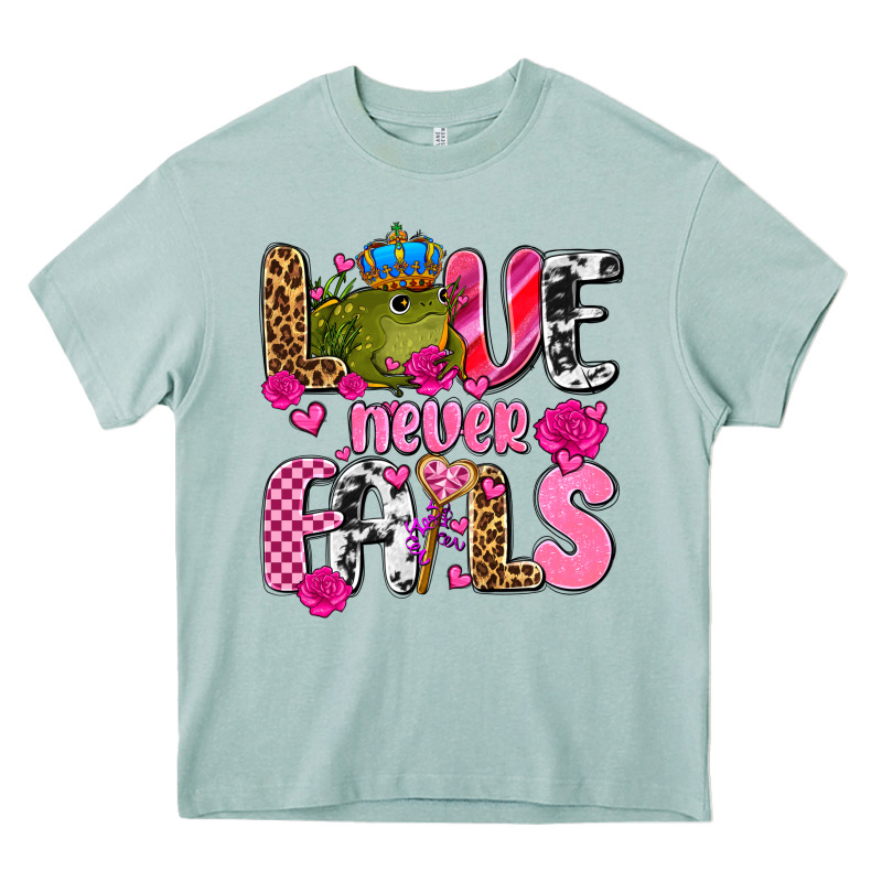 Love Never Fails With Prince Frog  Olivia Heavy Core Tee by OliviaCreatesArt | Teevron