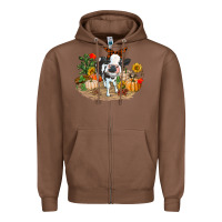 Chestnut Fall baby cow Zipper Hoodie - RanaPortraitStore