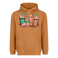 Meerkat cute pigs coffee Heavyweight Hoodie - Jasminsmagicworld